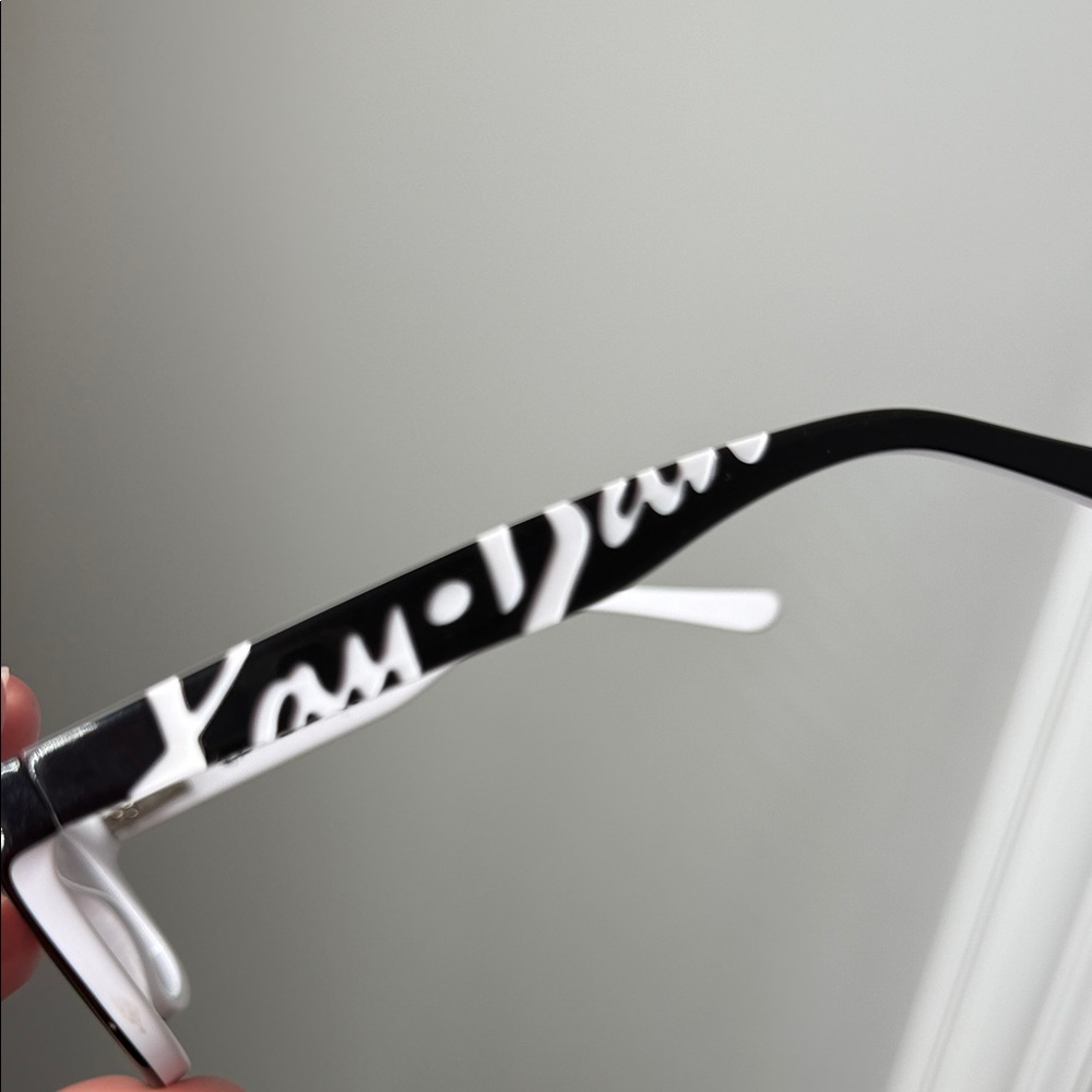 Ray-Ban Black and White Eyeglasses - Picture 6 of 9